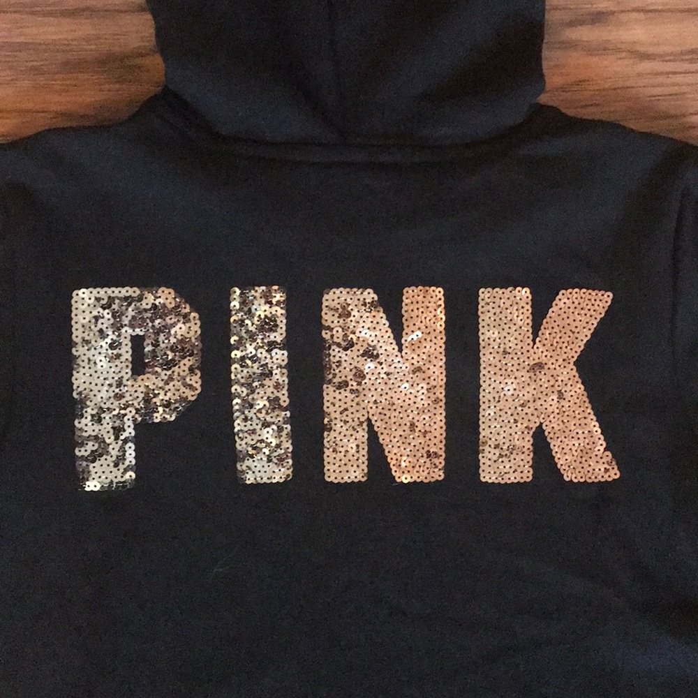 Victoria's Secret PINK Bling Full Zip Hoodie - Picture 2 of 7